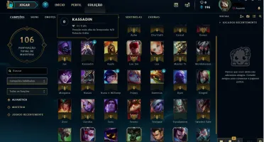 conta lol elo prata 4
