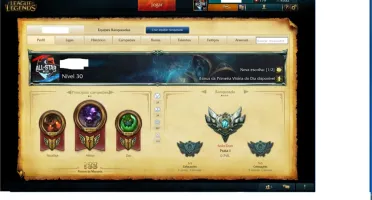 Conta league of legends prata 1 82 champs