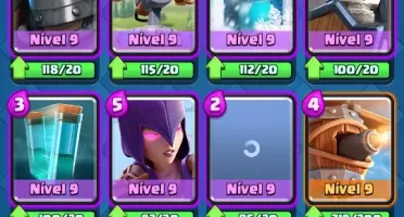 Conta Clash Royal Cv12 , Todas cartas algumas full