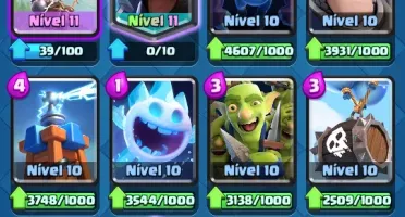 Conta Clash Royal Cv12 , Todas cartas algumas full