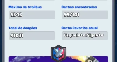 Conta Clash Royal Cv12 , Todas cartas algumas full