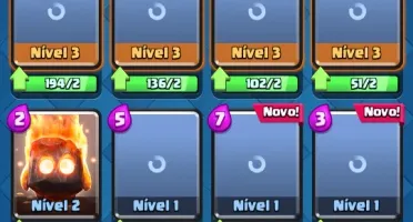 Conta Clash Royal Cv12 , Todas cartas algumas full