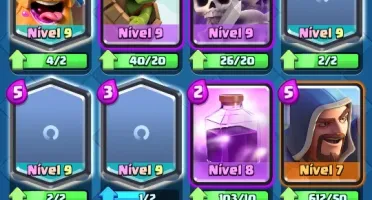 Conta Clash Royal Cv12 , Todas cartas algumas full