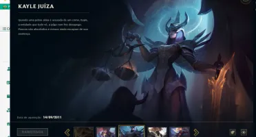 Vendo conta com Rammus Rei e kayle juiza +94 skins e RP