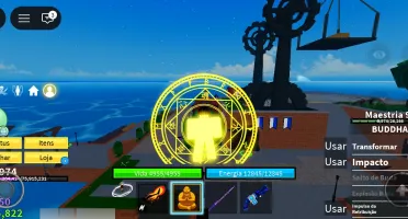 Conta De Blox Fruits com buddha perm e Skins de robux