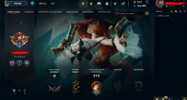 Conta League of Legends + 1615RP