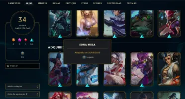 Conta League of Legends + 1615RP