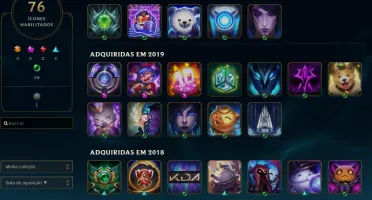 Conta LOL P1 last season