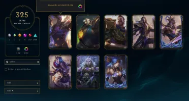 [Entrega Instantânea]  325 Skins Todos Campeões Full Acesso