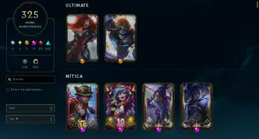 [Entrega Instantânea]  325 Skins Todos Campeões Full Acesso