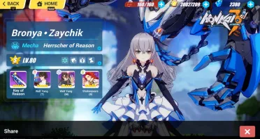 Honkai Impact Conta "End Game" HoS - HoR - Asuka + skin