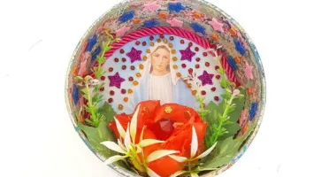 Relicário Redondo Nossa Senhora das Graças
