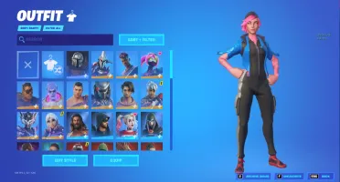 Conta de Fortnite com várias skins