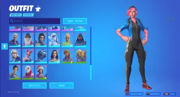 Conta de Fortnite com várias skins