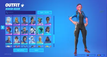 Conta de Fortnite com várias skins