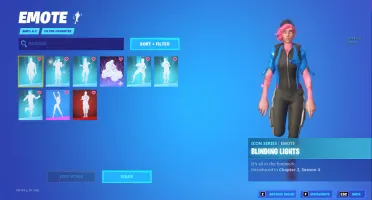 Conta de Fortnite com várias skins