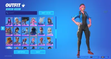 Conta de Fortnite com várias skins