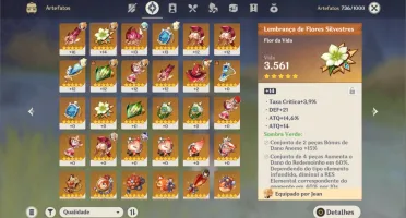 AR47 5* Diluc Jean Klee qiqi Zhongli