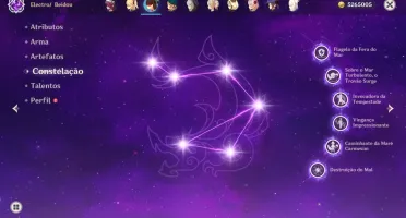 Raiden Shogun + Assinatura + Kazuha + Nahida + Yelan