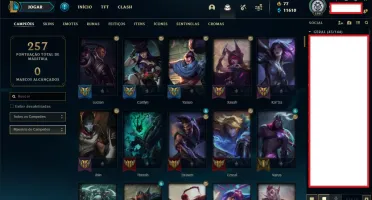 Conta LoL Prata ll - Diversas skins