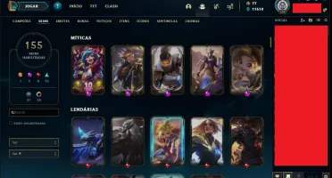 Conta LoL Prata ll - Diversas skins