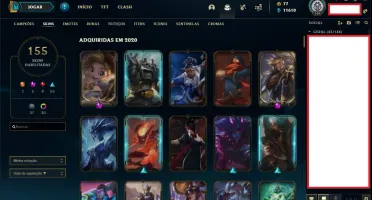 Conta LoL Prata ll - Diversas skins