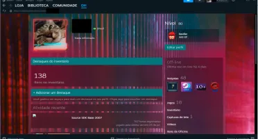 Conta Steam Lvl 80 c/ Whitelist Cidade Alta Capital