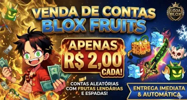 [+BARATO] [+TOP] Contas Variadas com Frutas e LVL 1000+