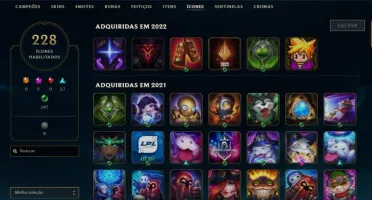 Conta LoL LVL499 com diversas skins lendárias. Veja as fotos