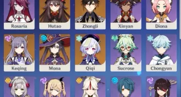 Conta Genshin Impact Ar-55, 6 personagens 5*, 3 armas 5*