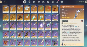 🗺️AR60 Shogun C3 💜 Kazuha C2🍁Itto C2 🐝 Full Arconte ❄️