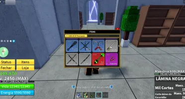 Lvl Max, 5 Frutas Perm | Dragon | Dark Blade | 5 Gamepass