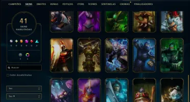 Prata 2 com 65 Champs e 41 Skins