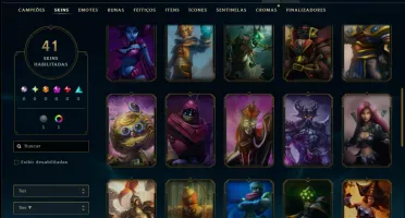 Prata 2 com 65 Champs e 41 Skins