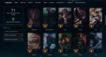 Prata 2 com 65 Champs e 41 Skins