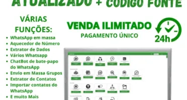 Wasender nova versão, envie mensagens em massa no Whatzapp