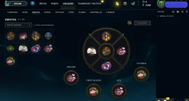 CONTA LOL OURO II LVL 73