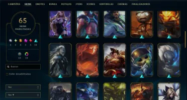 Ouro 1 com 140 Champs e 65 Skins +2 Prestigios
