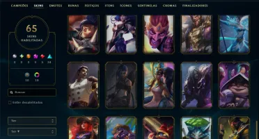 Ouro 1 com 140 Champs e 65 Skins +2 Prestigios