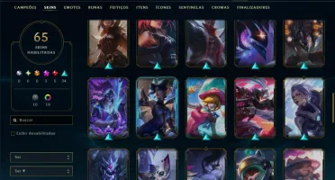 Ouro 1 com 140 Champs e 65 Skins +2 Prestigios