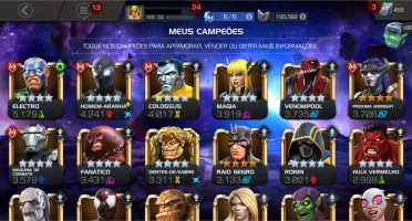 Conta Marvel Torneio de Campeões