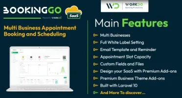 BookingGo - Script SaaS em PHP
