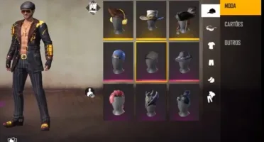 Conta Free Fire com muitas Skins!!!