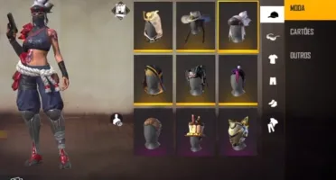 Conta Free Fire com muitas Skins!!!