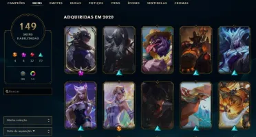 Conta LOL LVL438 4 SKINS ULTIMATE e outras 150skins
