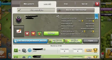 CLÃ NÍVEL 9 CLAN QUASE NVL10 VIRGEM DE LIGA