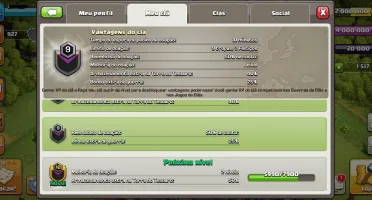 CLÃ NÍVEL 9 CLAN QUASE NVL10 VIRGEM DE LIGA