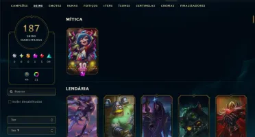 Unranked com TODOS os Champs e 187 Skins ( MID / JG / ADC )