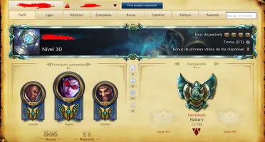 Conta LOL com riven campeonato season 2