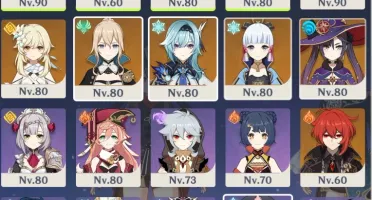 Conta Genshin Impact AR 56| 5⭐Hutao, Ayaka , Zhongli, Kazuha